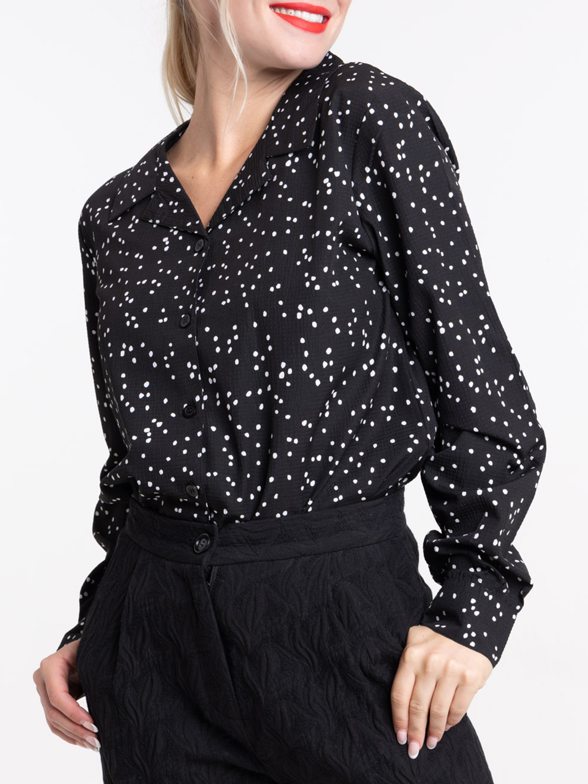 Chemise col pyjama femme