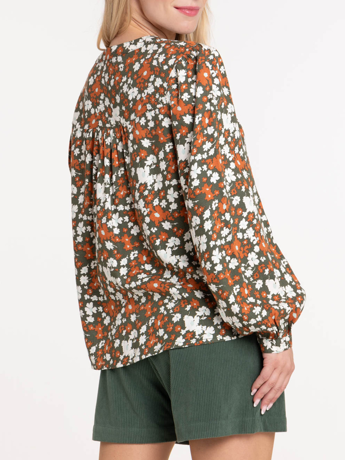 Chemise imprimée fleurie femme