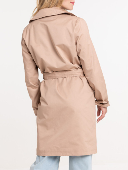 Trench coloris sarrasin femme