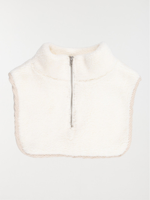 Snood plastron col montant zippé enfant