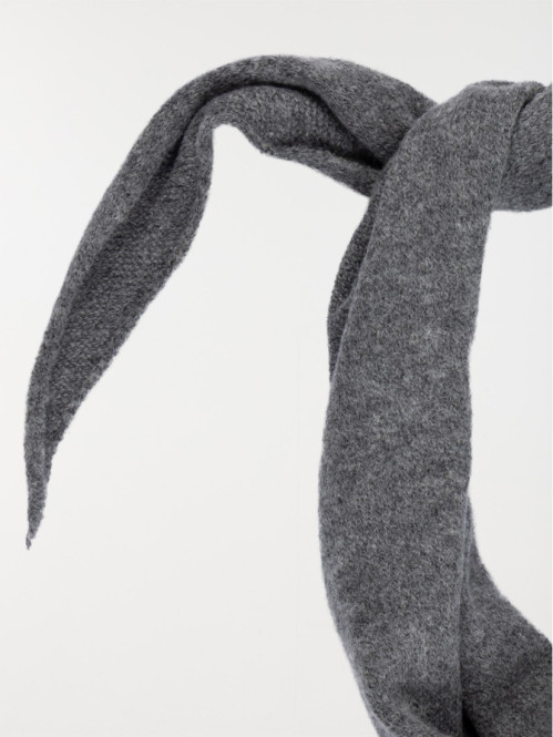 Echarpe triangle gris chiné...