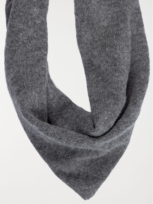 Echarpe triangle gris chiné...