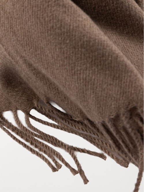 Echarpe coloris moka homme