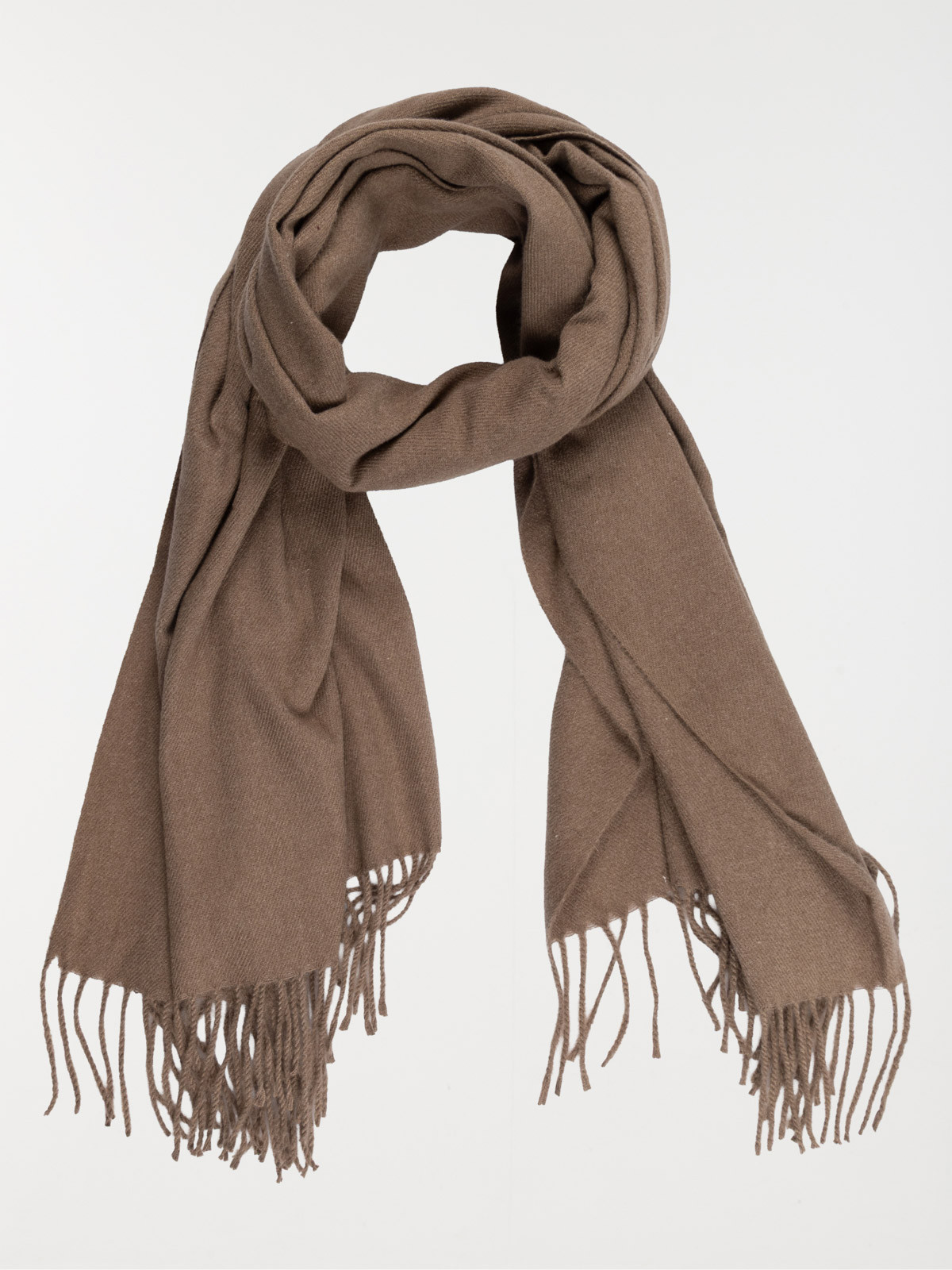 Echarpe coloris moka homme