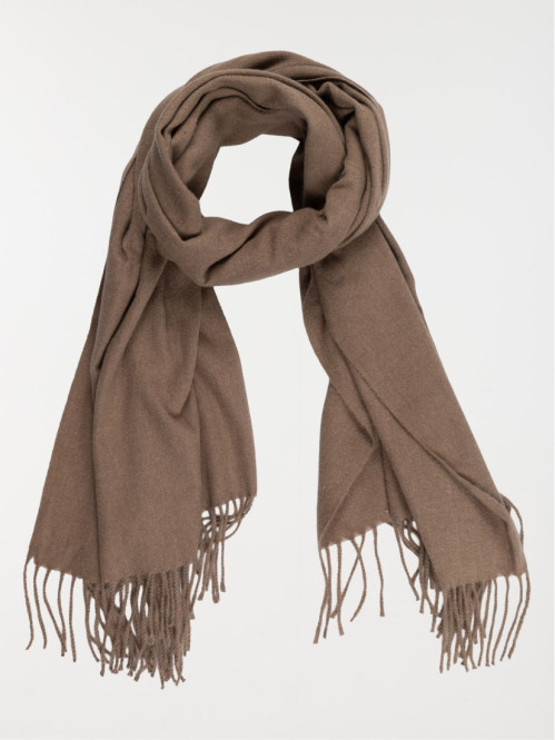 Echarpe coloris moka homme