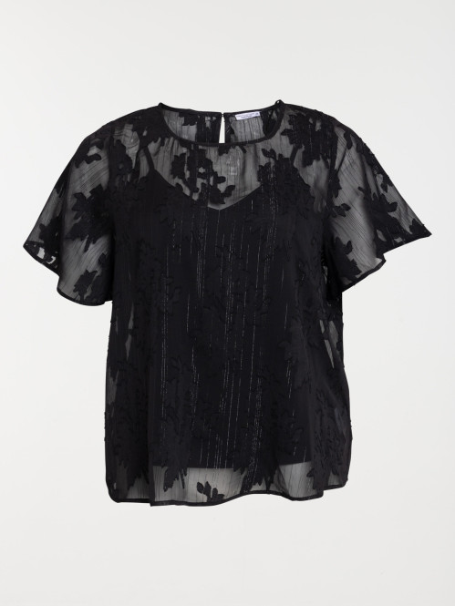 Blouse voile grande taille...