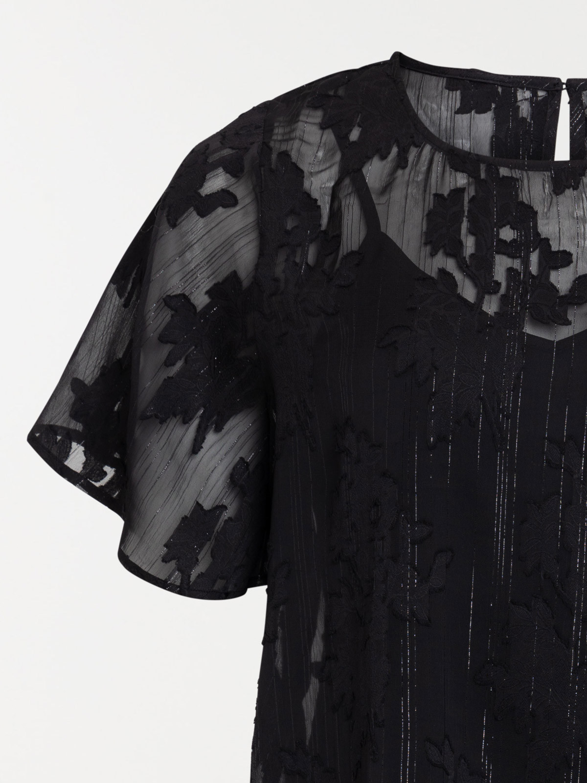 Blouse voile grande taille femme