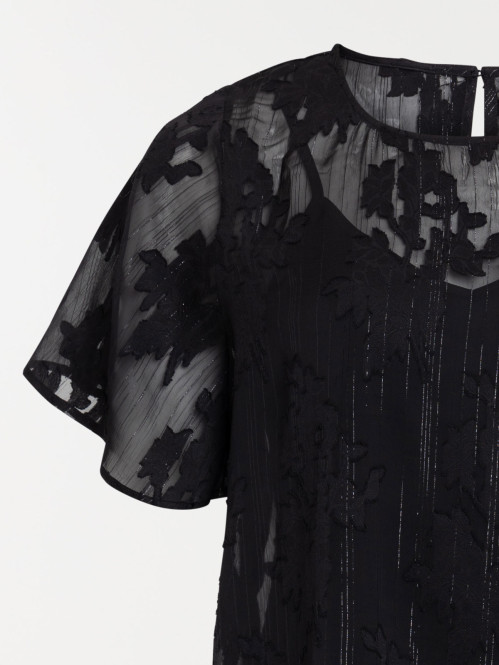 Blouse voile grande taille...