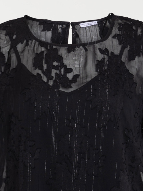 Blouse voile grande taille...