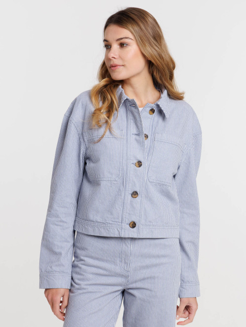 Veste rayée femme