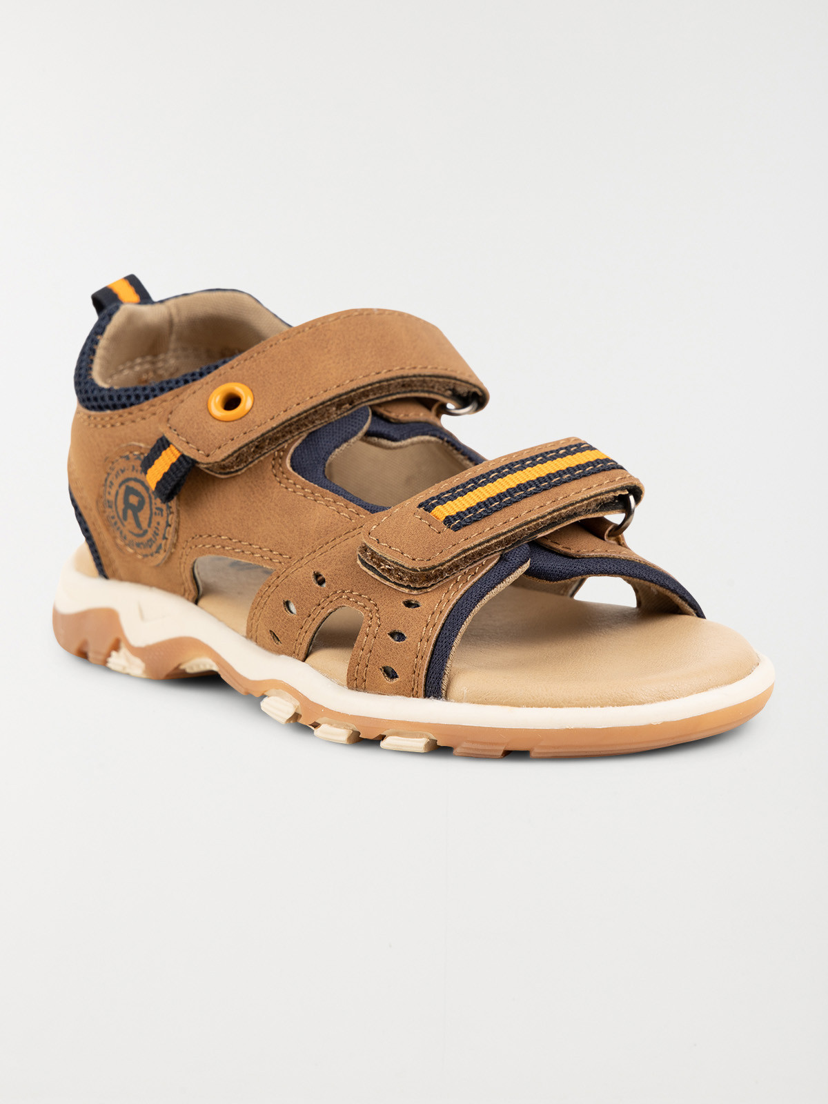 Nu-pieds scratchs camel garçon (31-35)