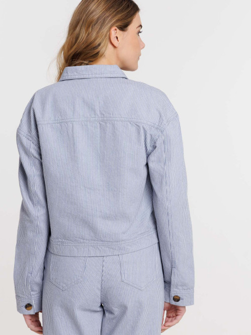 Veste rayée femme