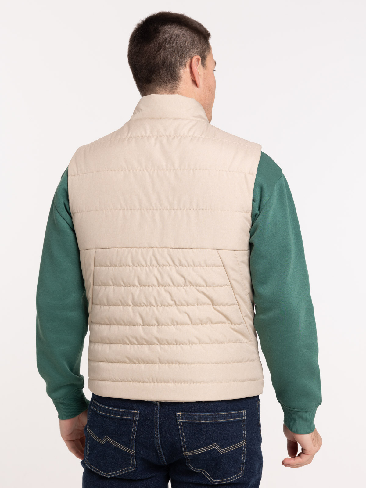 Blouson sans manches sable homme