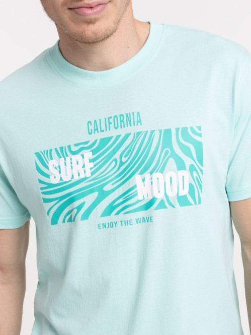 Tee-shirt imprimé miami blue homme Tee-shirt imprimé miami blue homme
