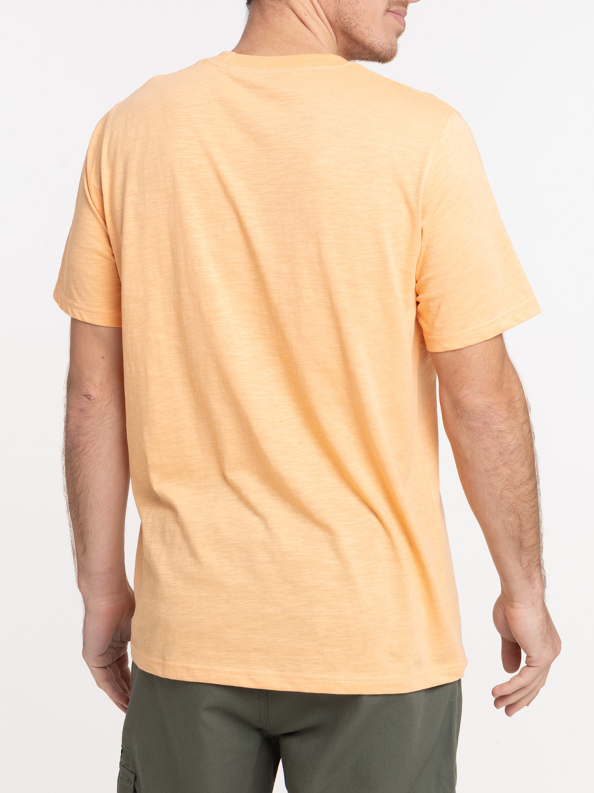 T-shirt imprimé coloris abricot homme T-shirt imprimé coloris abricot homme