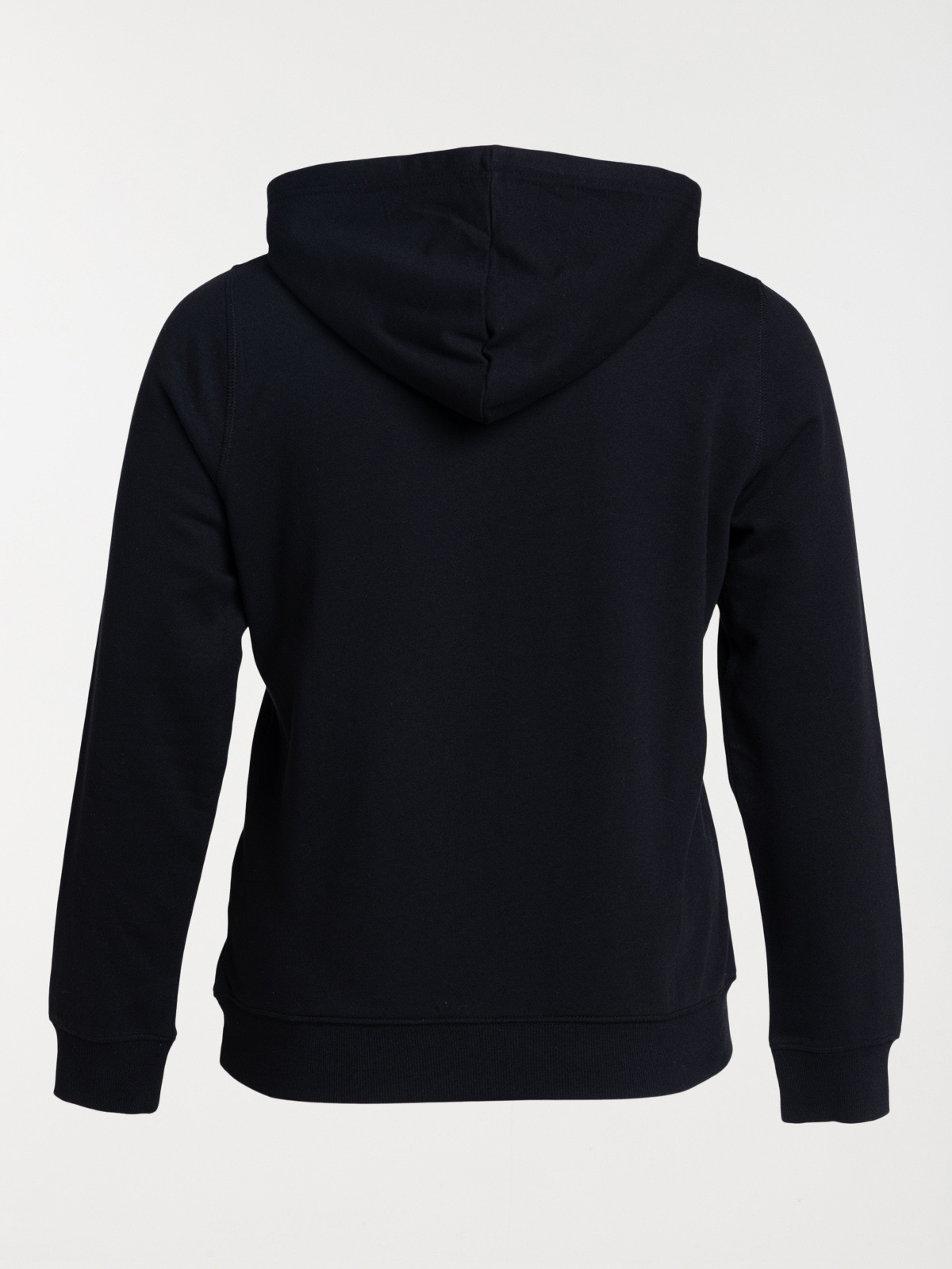 Sweat à capuche noir grande taille femme