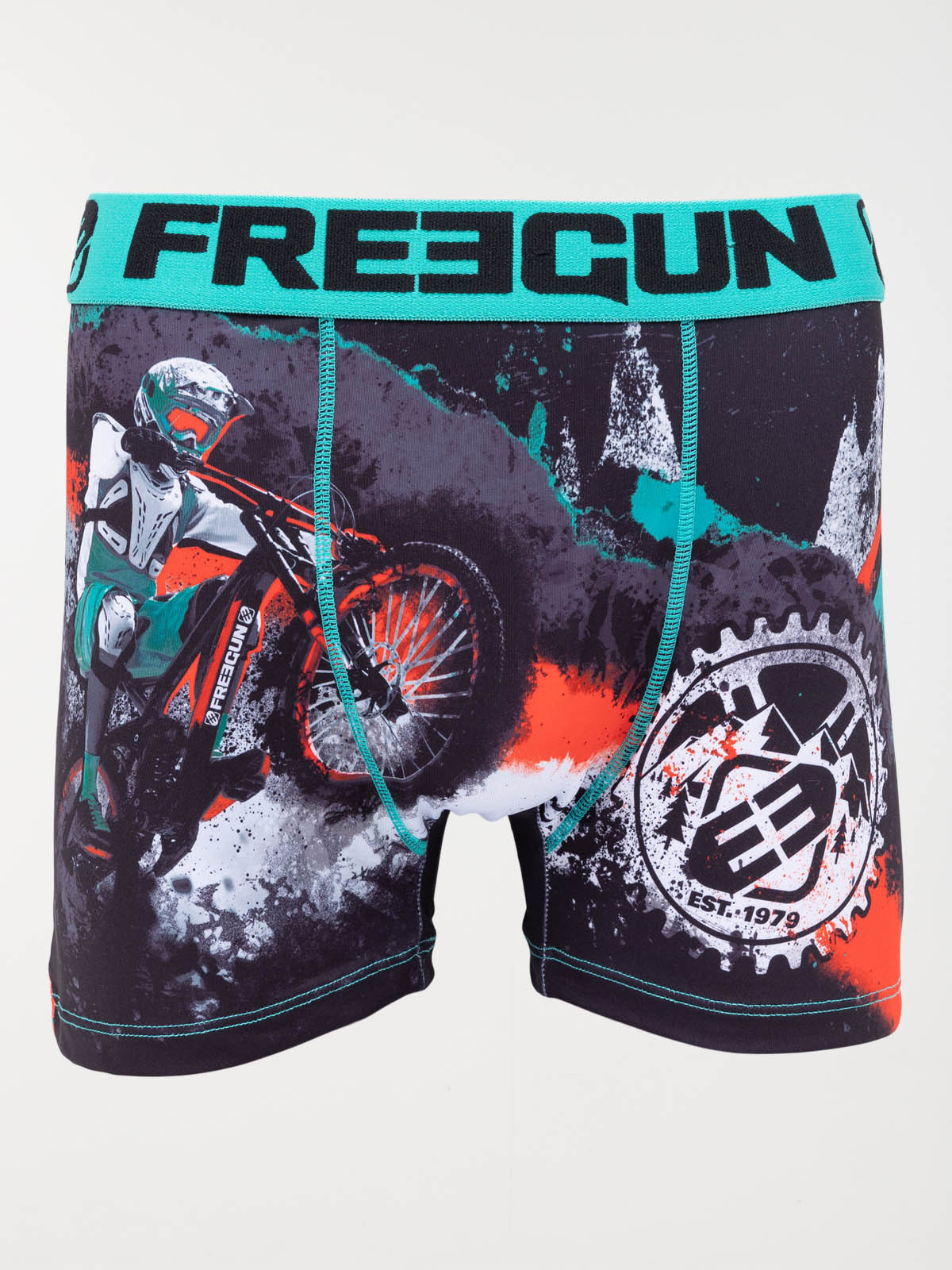 Shorty FREEGUN imprimé rider homme