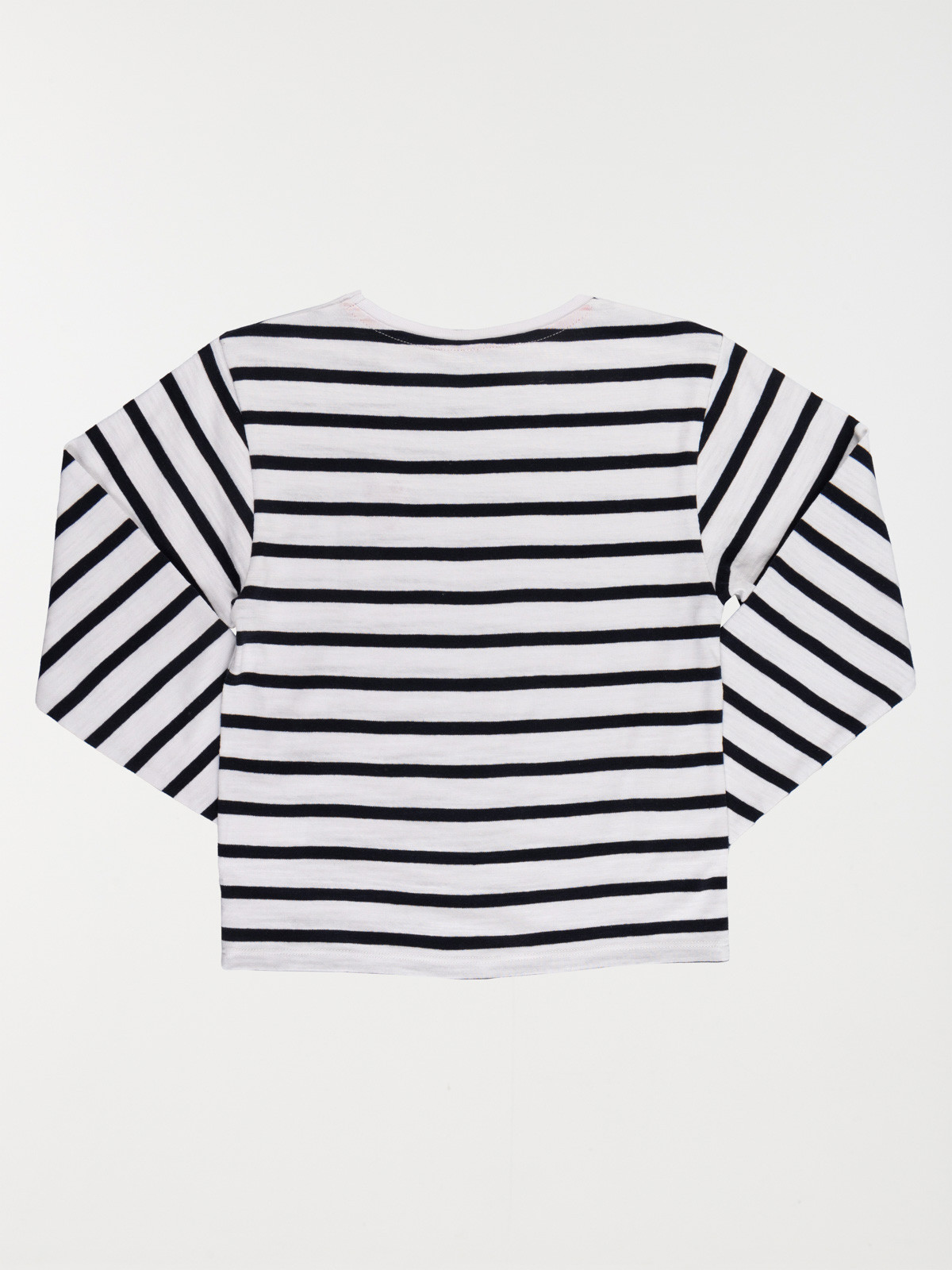 T-shirt rayé coeur brodé fille (3-12A)