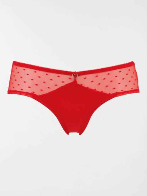 Shorty plumetis rouge fatal femme (S-XL)