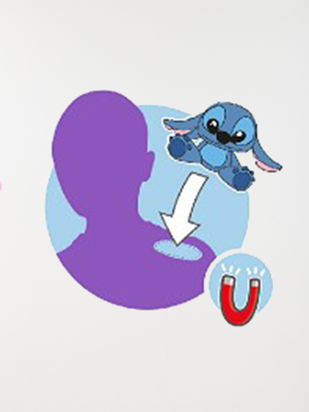 Peluche STITCH aimanté 12 cm