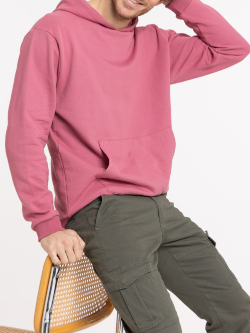 Sweat à capuche rose...