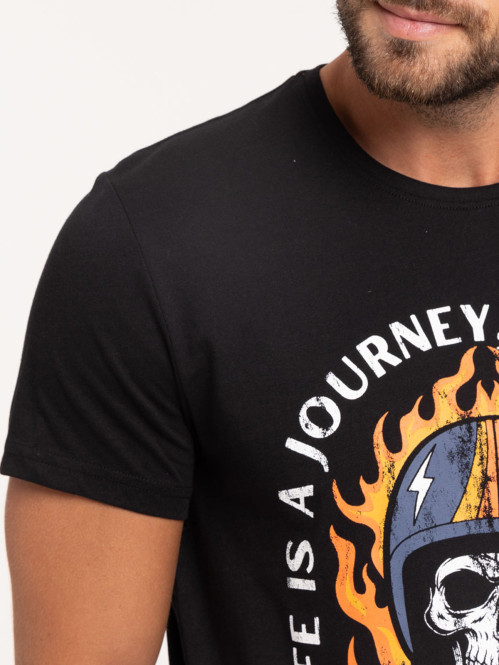 T-shirt Honolulu noir homme T-shirt Honolulu noir homme