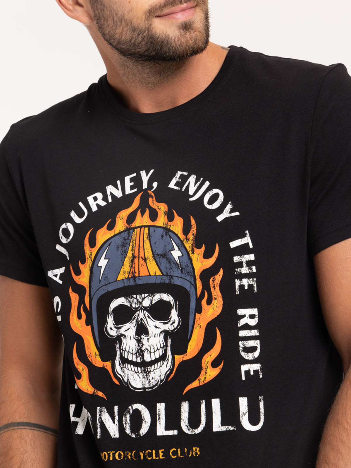 T-shirt Honolulu noir homme T-shirt Honolulu noir homme