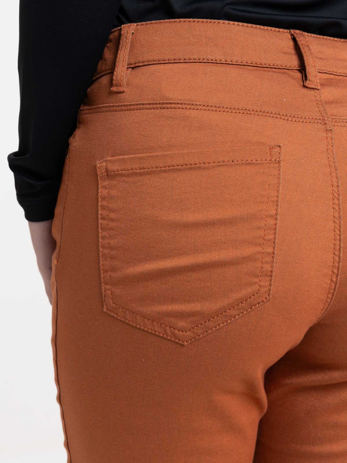 Pantalon skinny ocre rougi femme Pantalon skinny ocre rougi femme