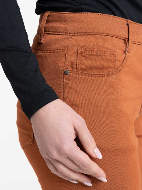 Pantalon skinny ocre rougi...