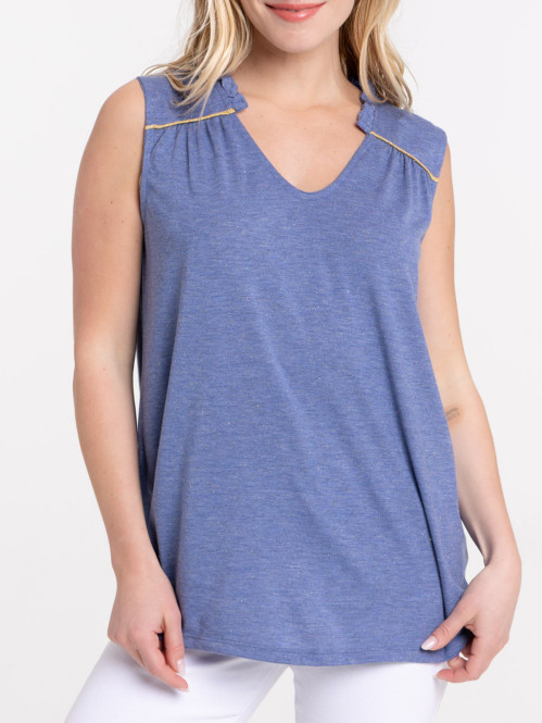 Débardeur sunset blue femme