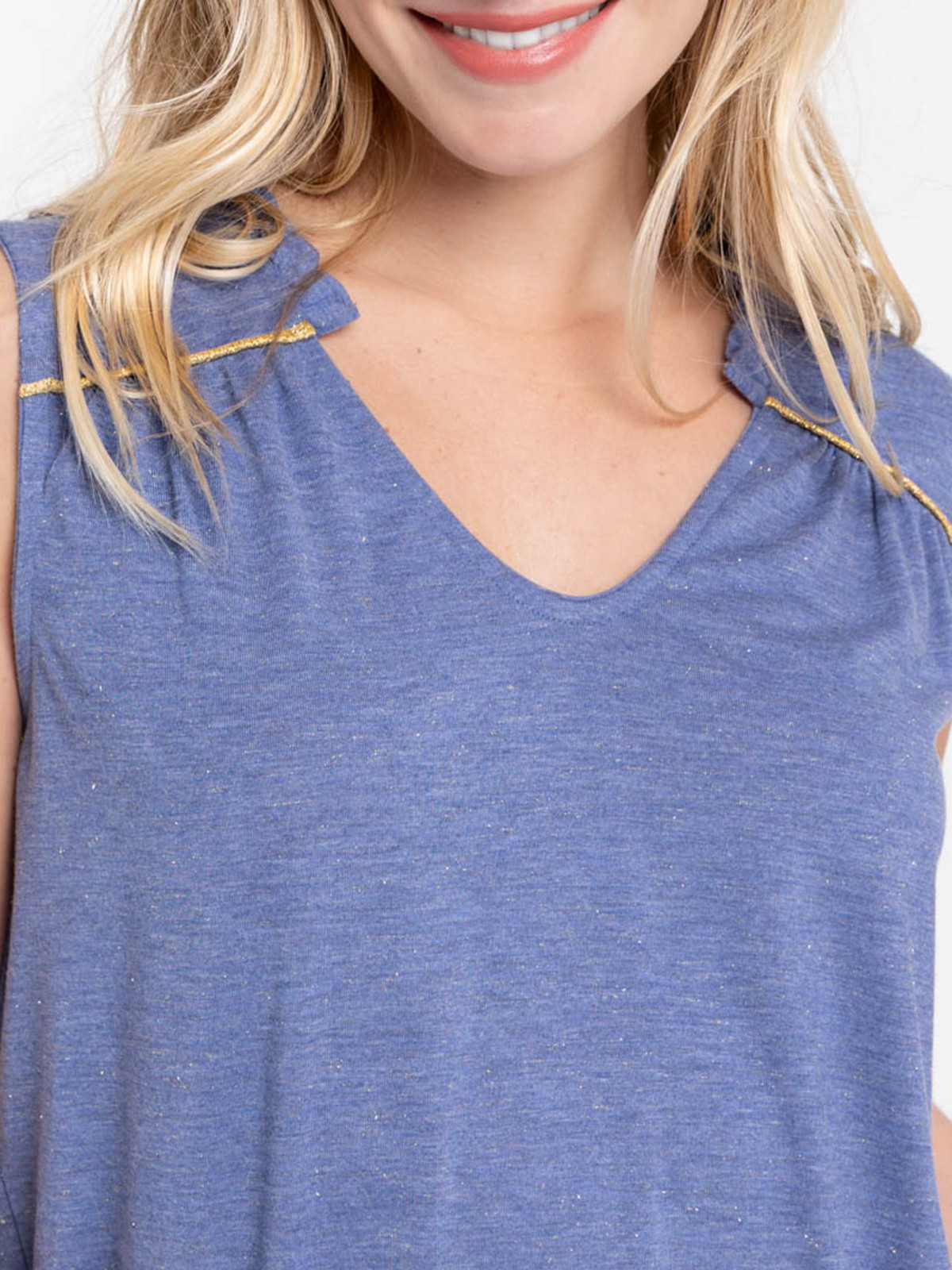 Débardeur sunset blue femme