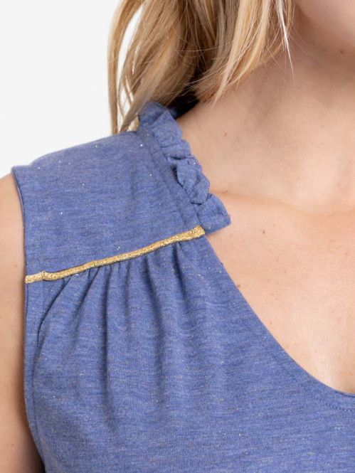 Débardeur sunset blue femme