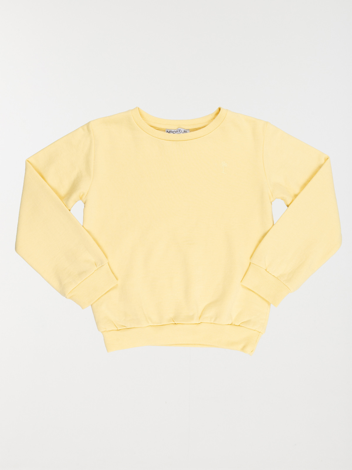 Sweat uni motif garçon (3-12A)