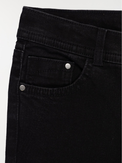 Jean flare noir fille (3-12A)