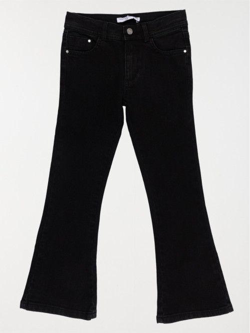 Jean flare noir fille (3-12A)