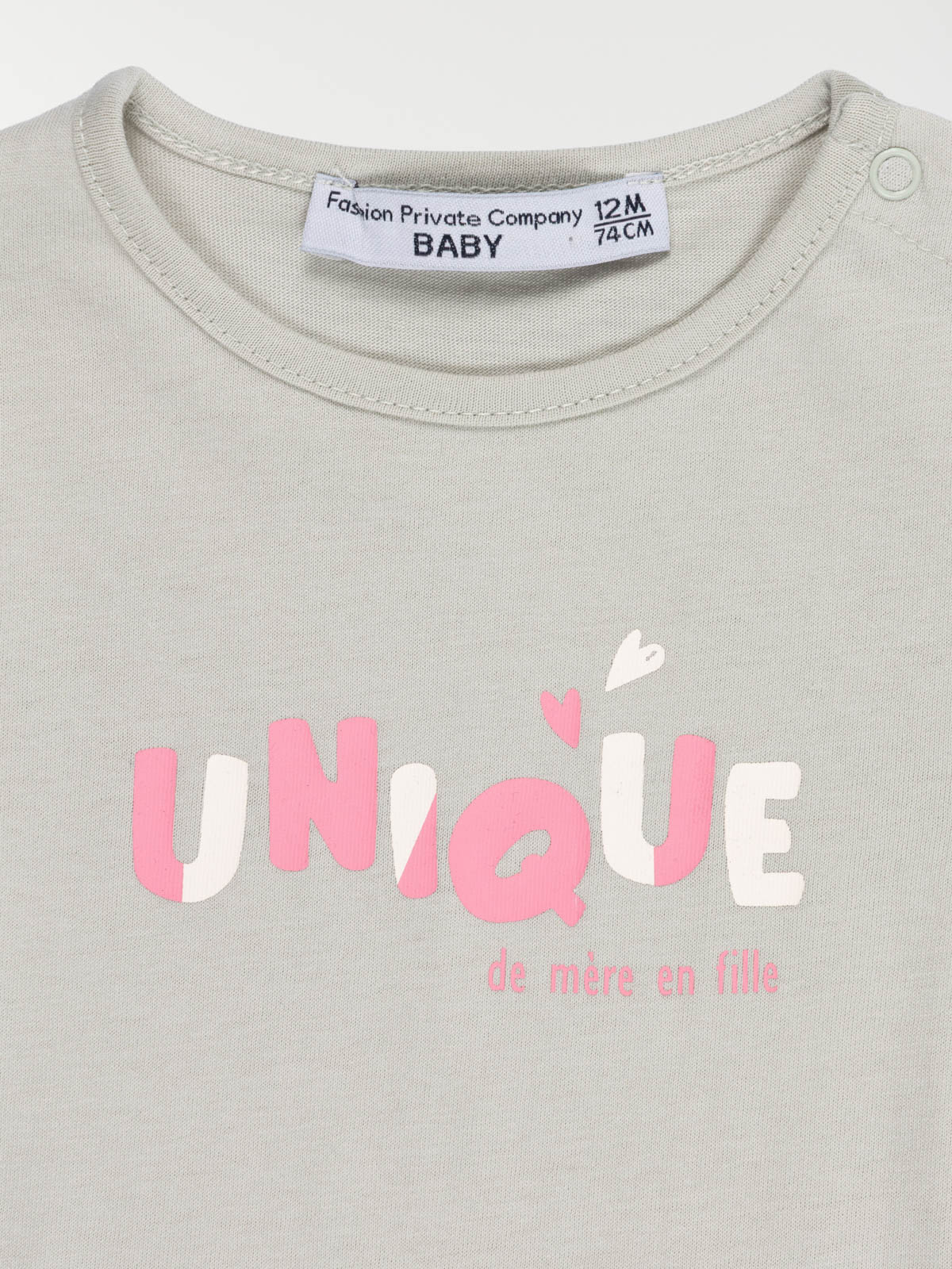 T-shirt message fille (3-36M) T-shirt message fille (3-36M)