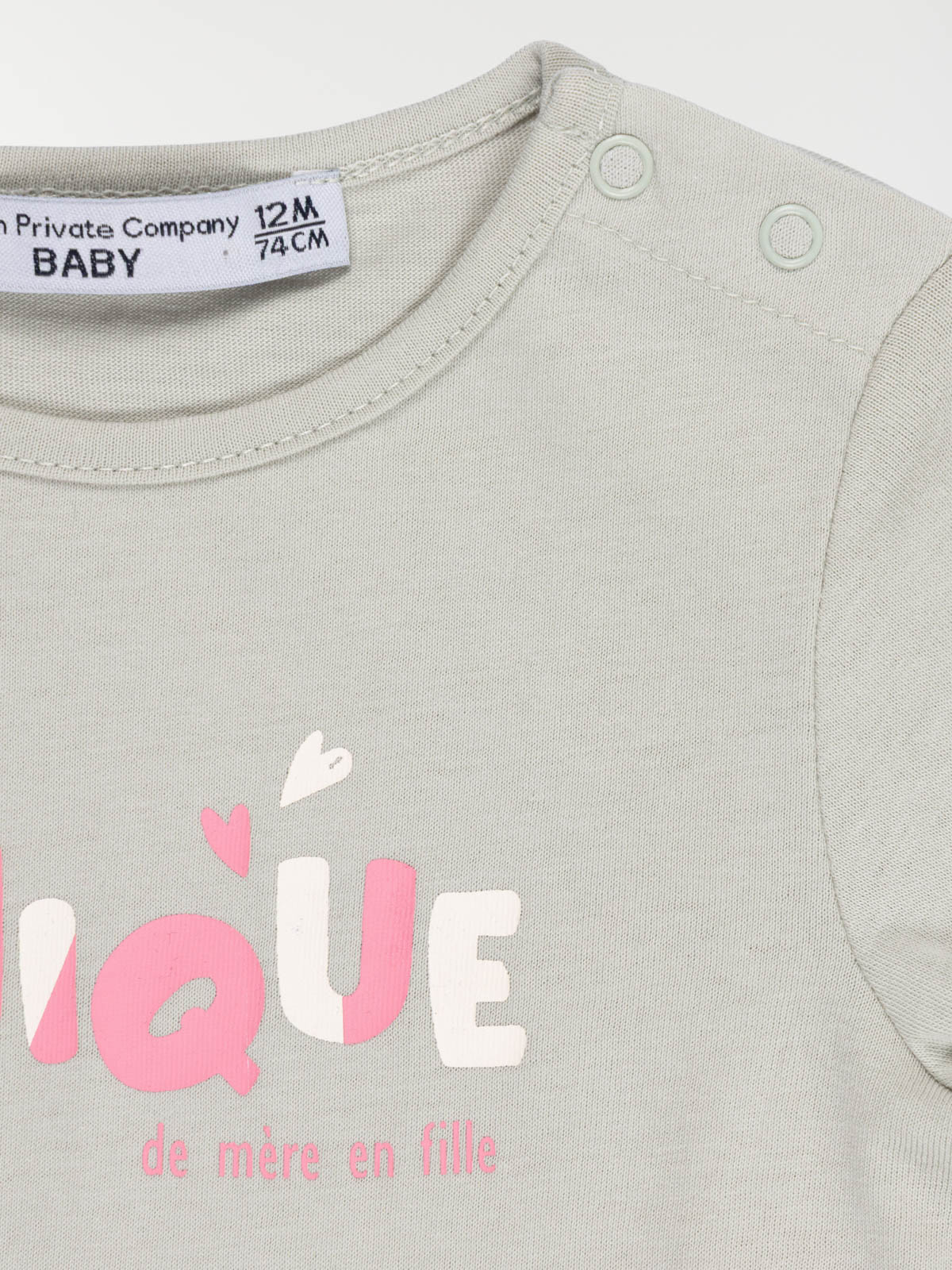 T-shirt message fille (3-36M) T-shirt message fille (3-36M)