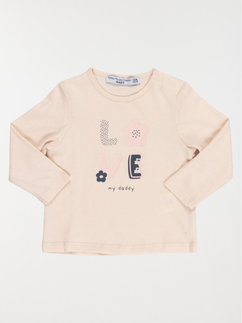 T-shirt Love fille (3-36M)