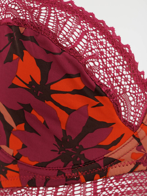 Soutien-gorge fleuri femme...