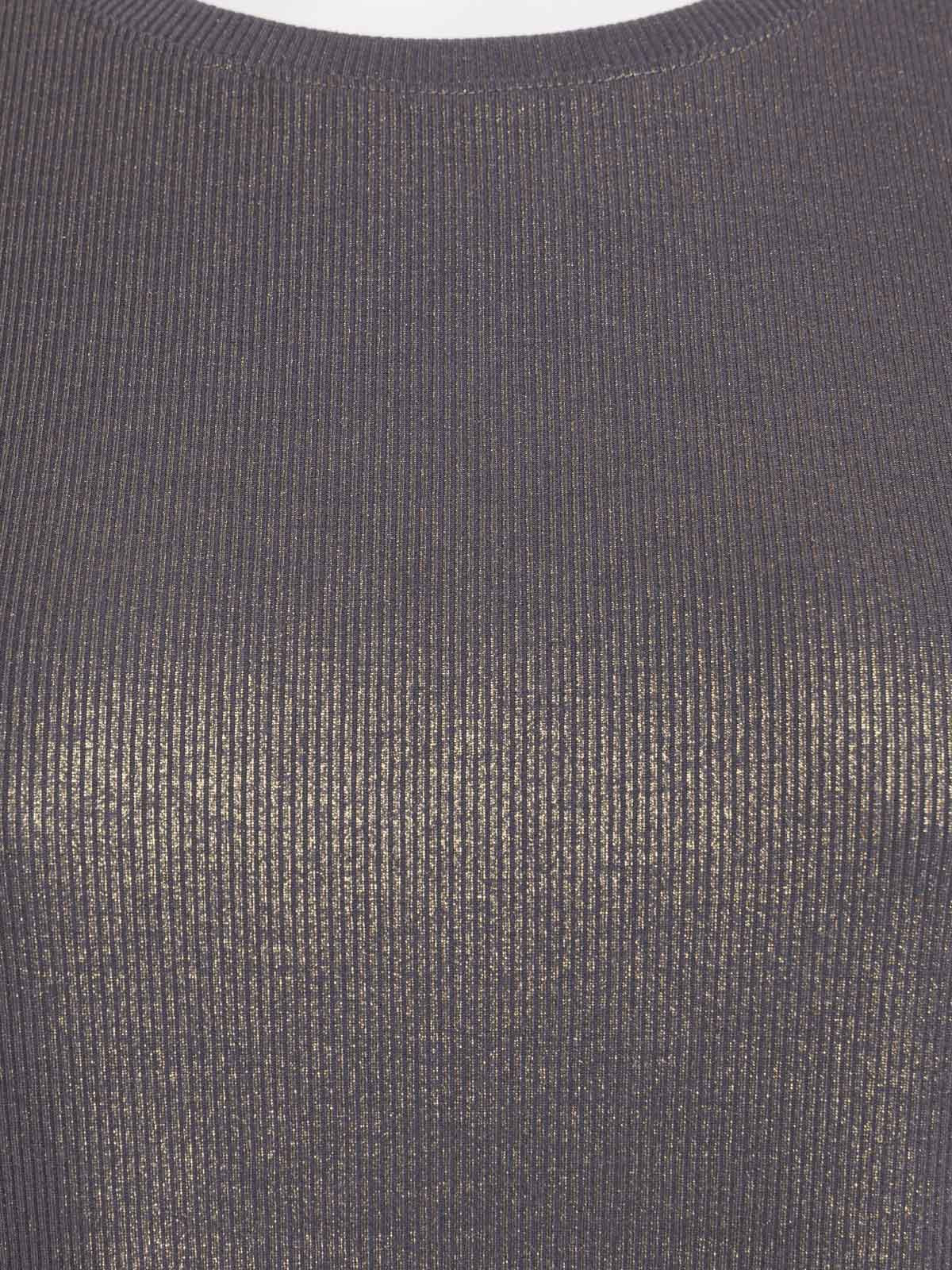 T-shirt gris orage grande taille femme