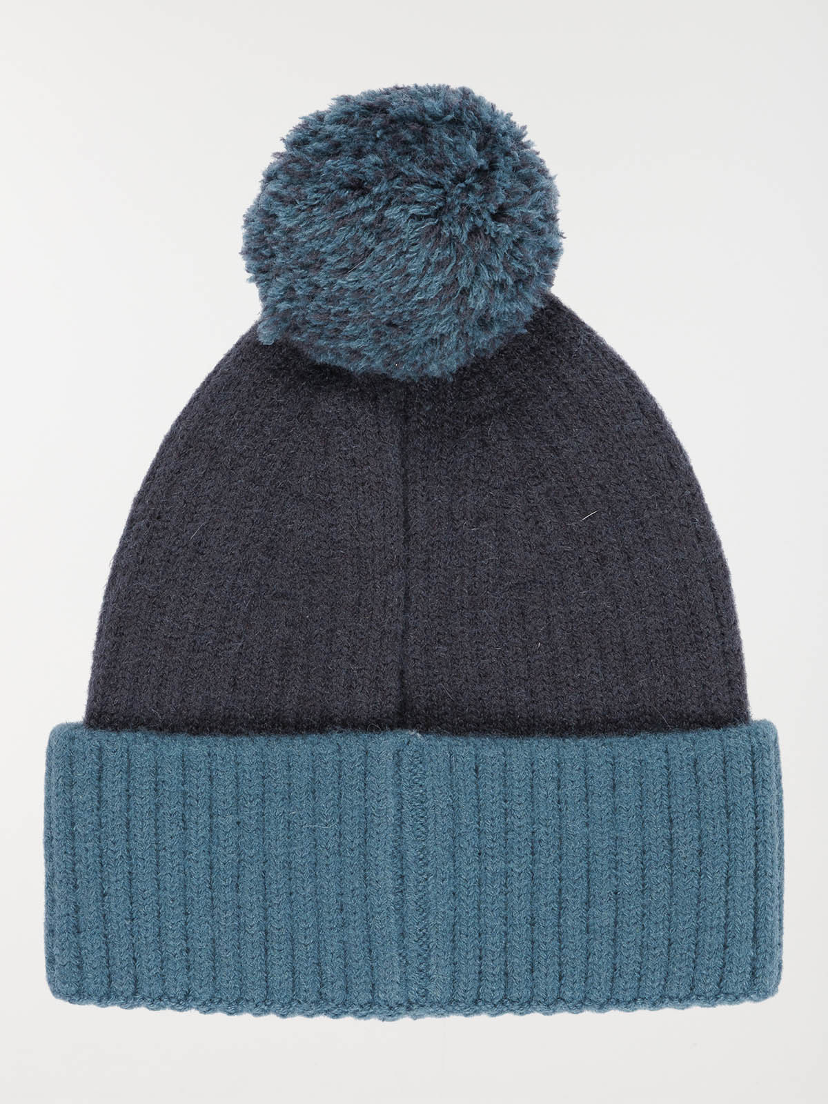 Bonnet tricolore pompon garçon Bonnet tricolore pompon garçon