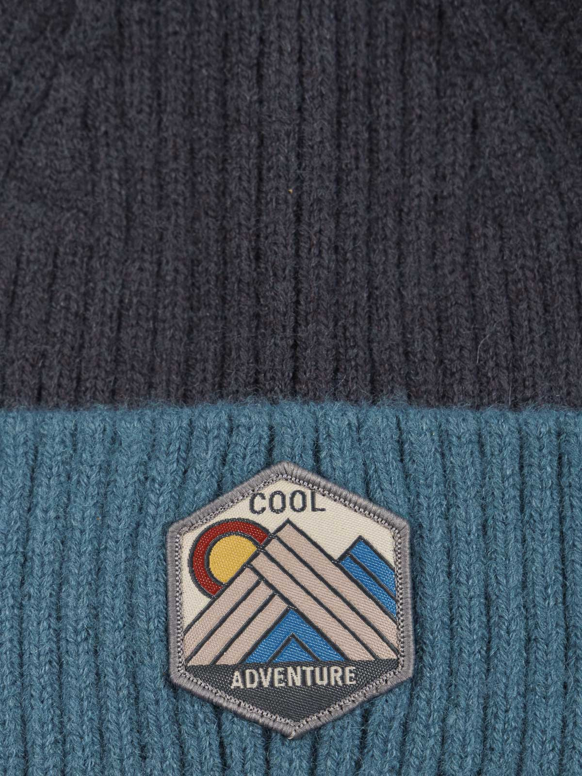 Bonnet tricolore pompon garçon Bonnet tricolore pompon garçon