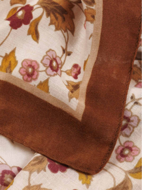 Foulard fleuri femme