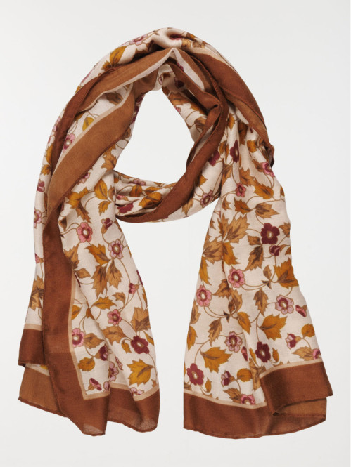 Foulard fleuri femme