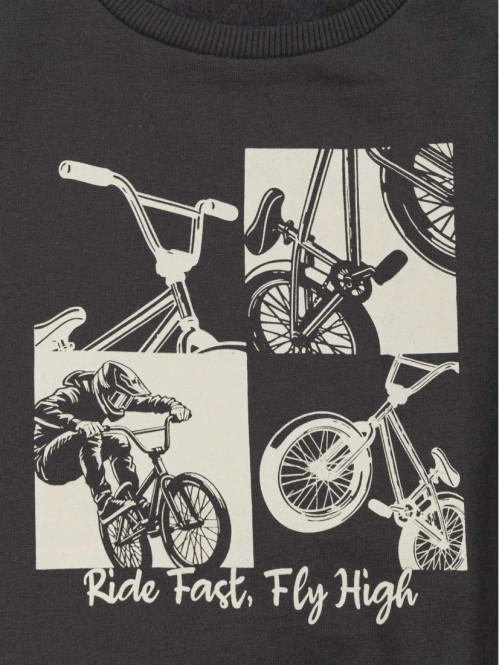 Sweat imprimé BMX garçon...