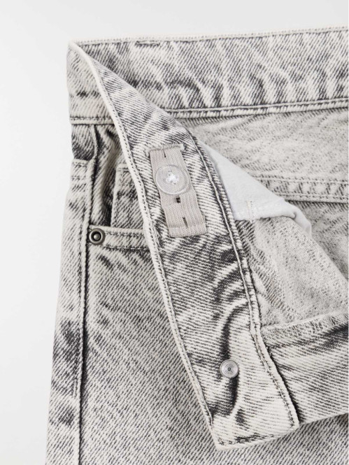 Jean relaxed gris bleach...