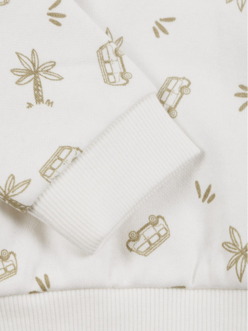 Sweat écru imprimé garçon...