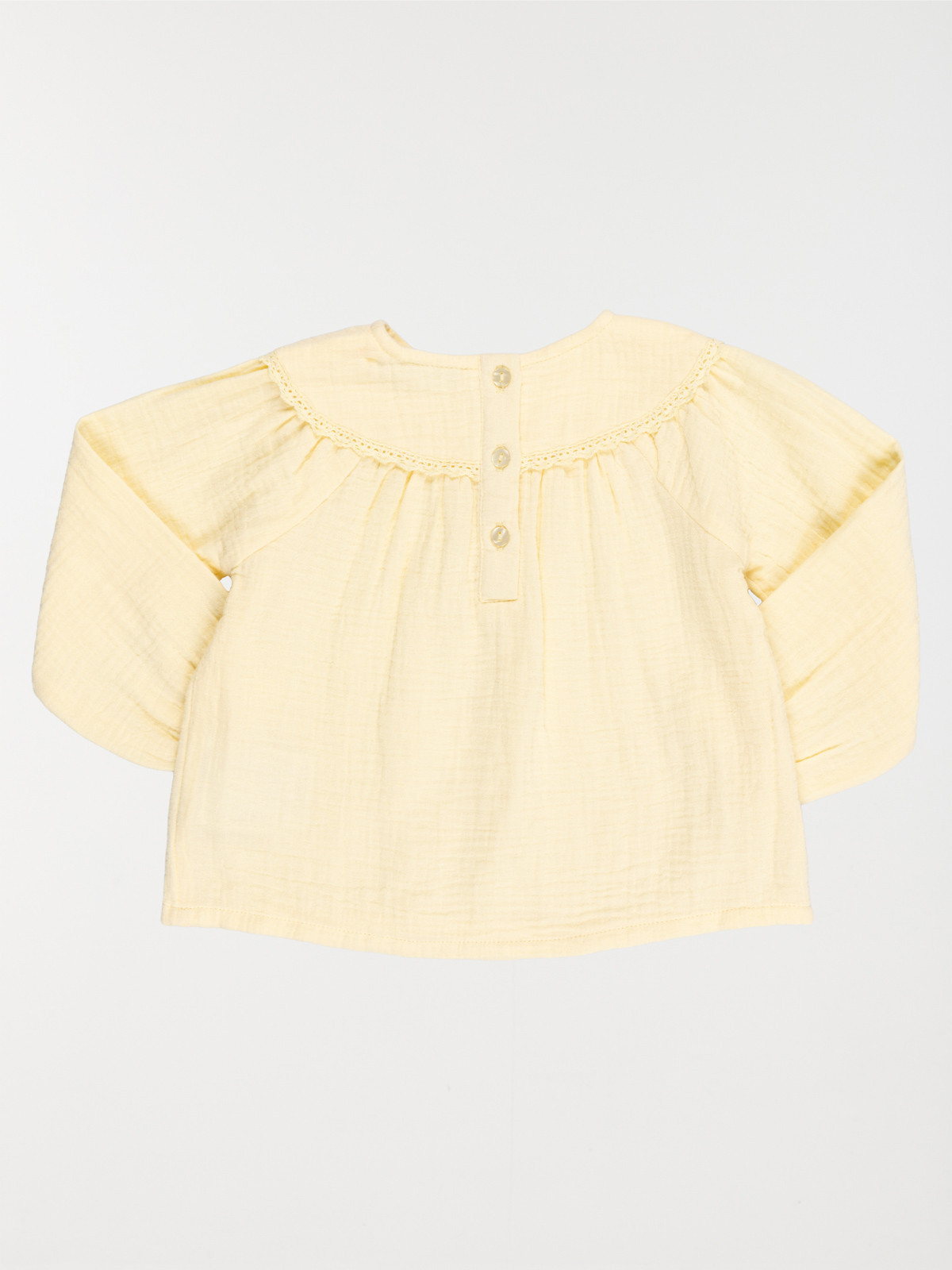 Blouse col rond fille (3-36M) Blouse col rond fille (3-36M)