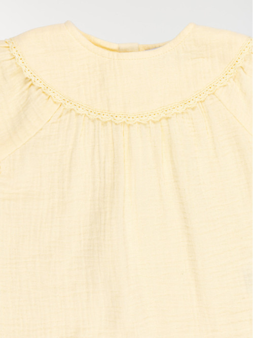 Blouse col rond fille (3-36M)