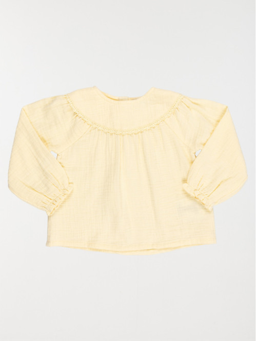 Blouse col rond fille (3-36M)